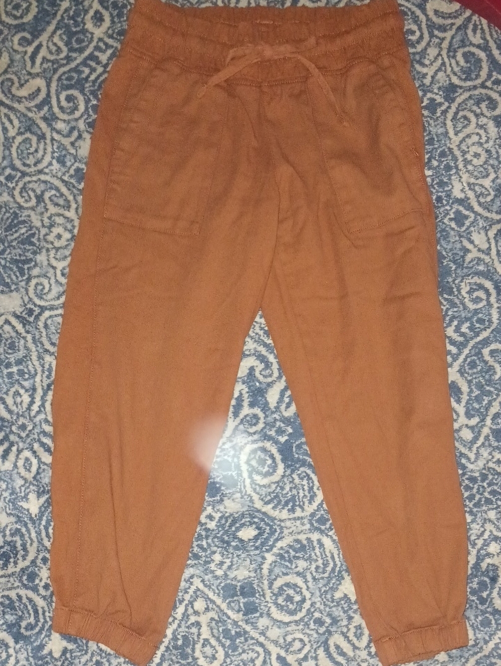Copper Cropped Pants